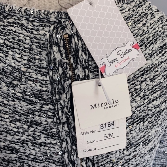 Miracle USA Sweater Double Layered w/ Sequins - Picture 5 of 8